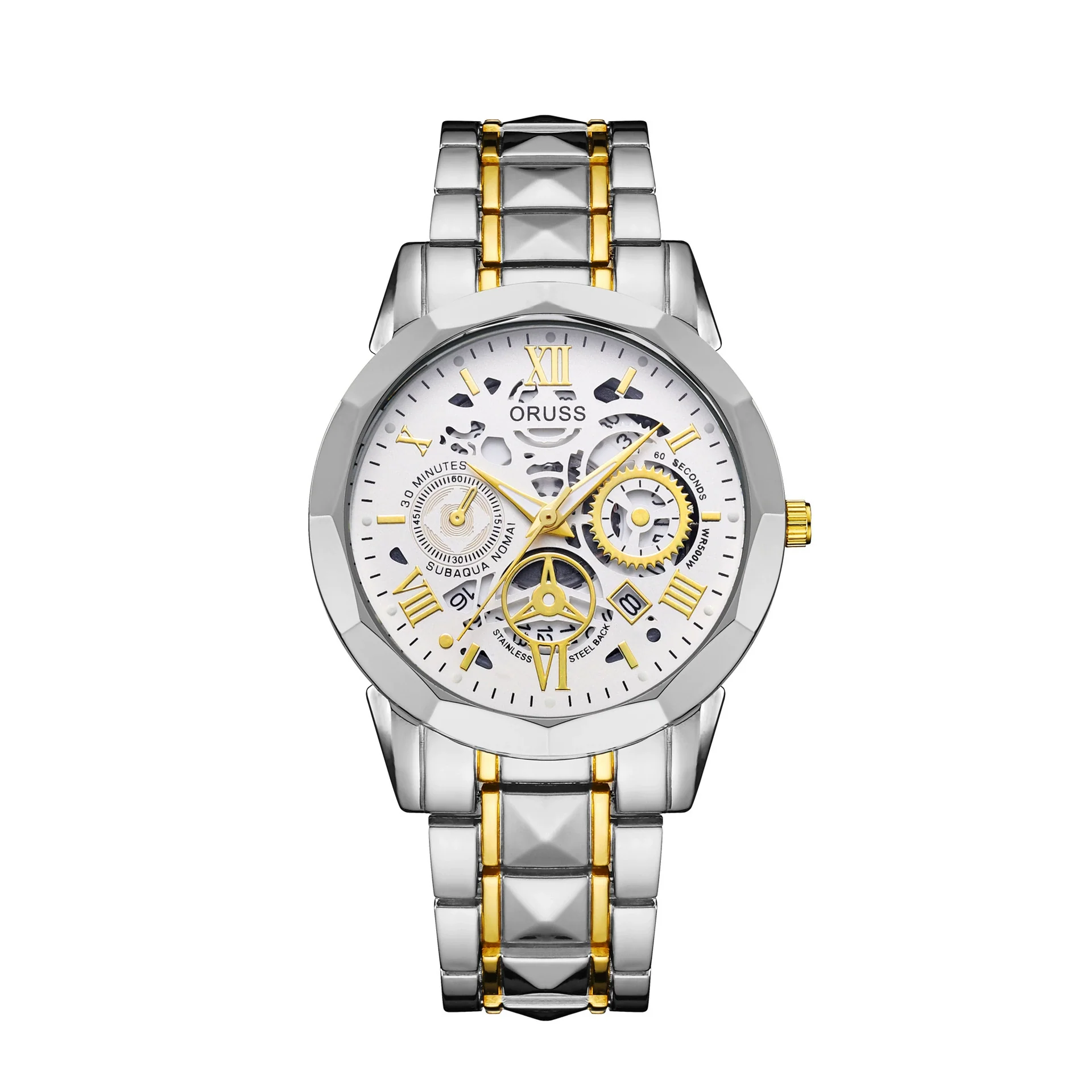 Men's Stainless Steel Waterproof Quartz Watch Simple Handsome Trendy Leisure Style - Image 4