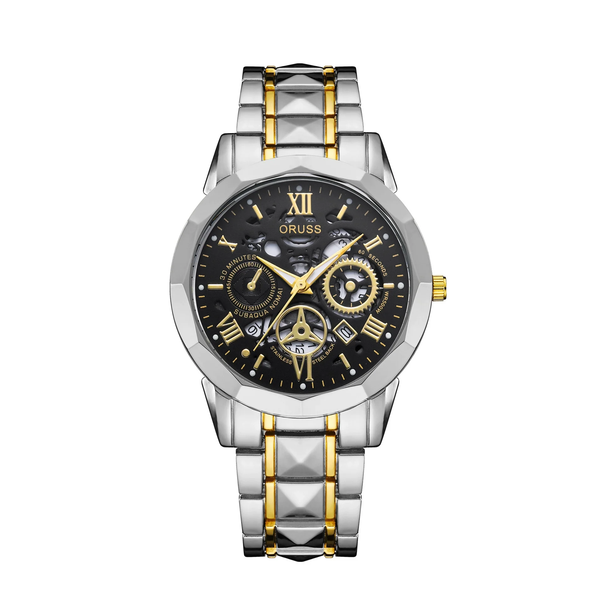 Men's Stainless Steel Waterproof Quartz Watch Simple Handsome Trendy Leisure Style - Image 5