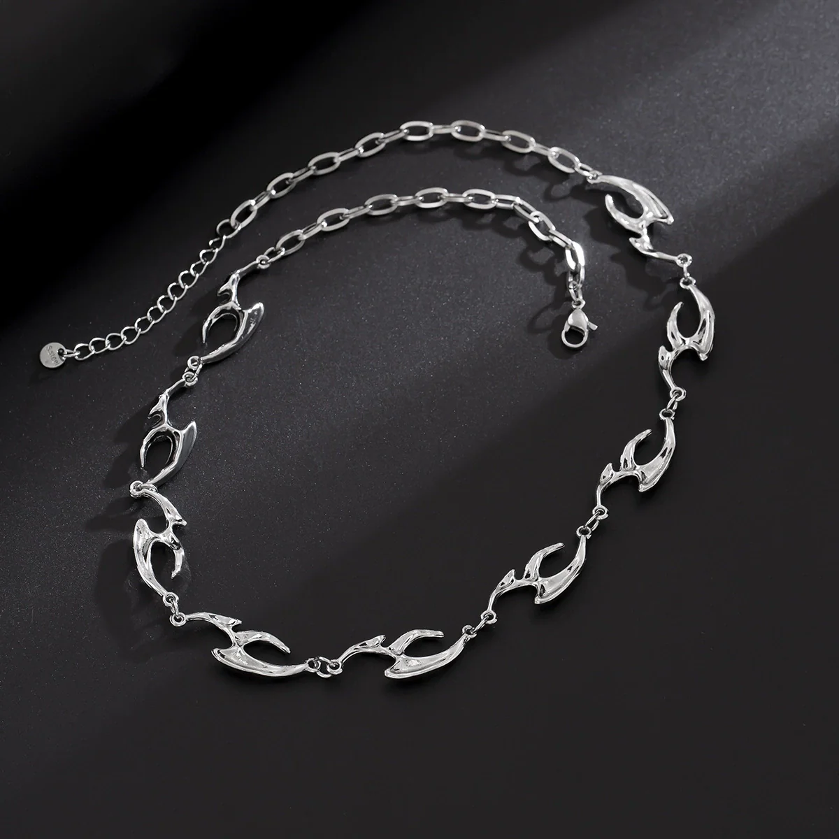 Men's Titanium Steel And Alloy Clavicle Chain Jewelry With Geometric Style - Image 4