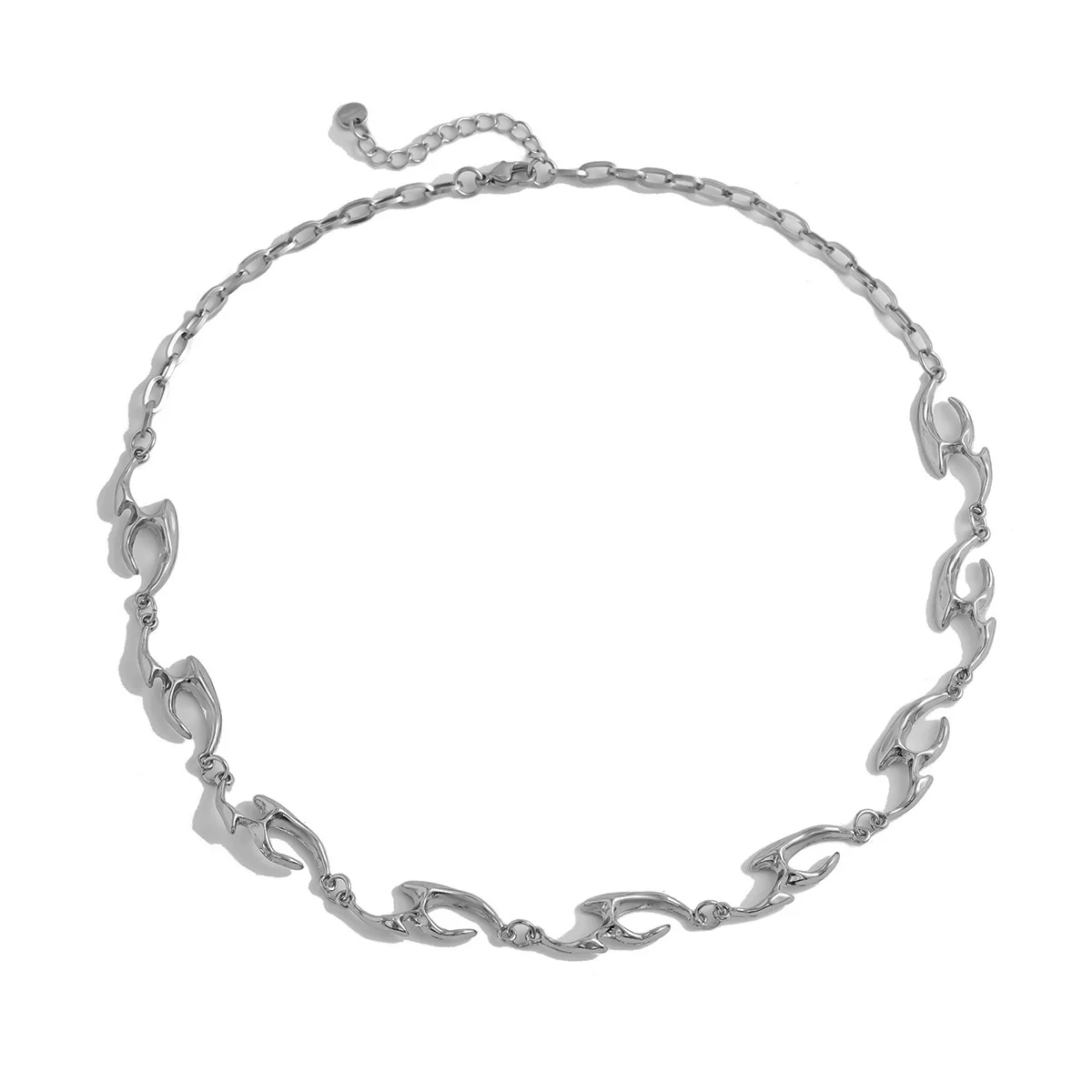 Men's Titanium Steel And Alloy Clavicle Chain Jewelry With Geometric Style - Image 5