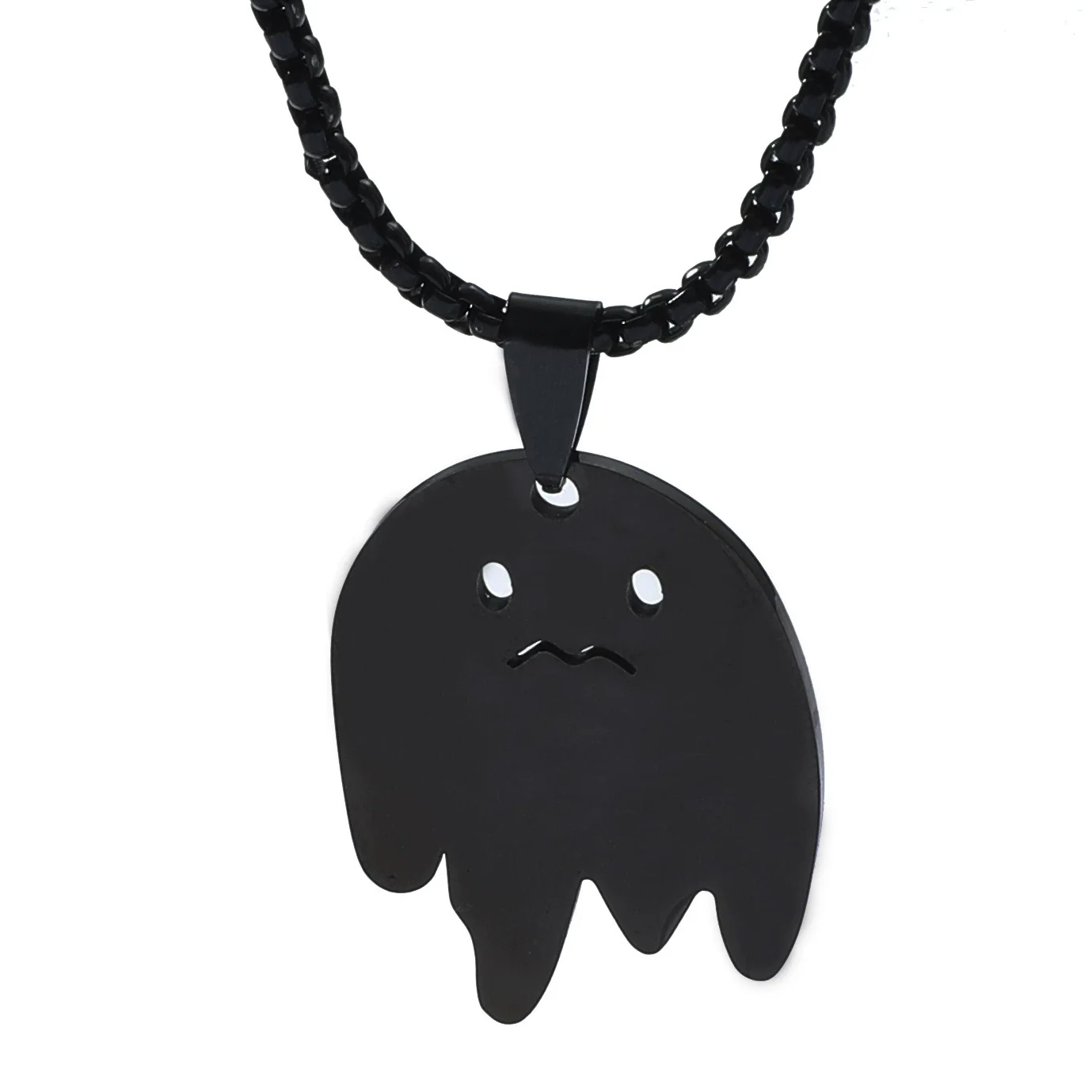 Men's Titanium Steel Necklace With Cartoon Doll Pendant And Electroplating Treatment - Image 6