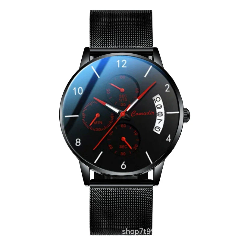 Men's Ultrathin Automatic Mechanical And Quartz Watch Alloy Case Stainless Steel Strap Round Dial Mineral Strengthened Glass Mirror Printed Logo Luminous Waterproof - Image 5
