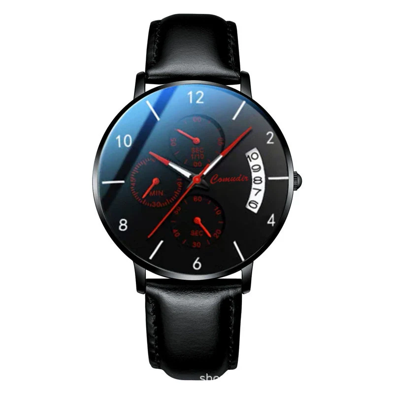 Men's Ultrathin Automatic Mechanical And Quartz Watch Alloy Case Stainless Steel Strap Round Dial Mineral Strengthened Glass Mirror Printed Logo Luminous Waterproof - Image 9
