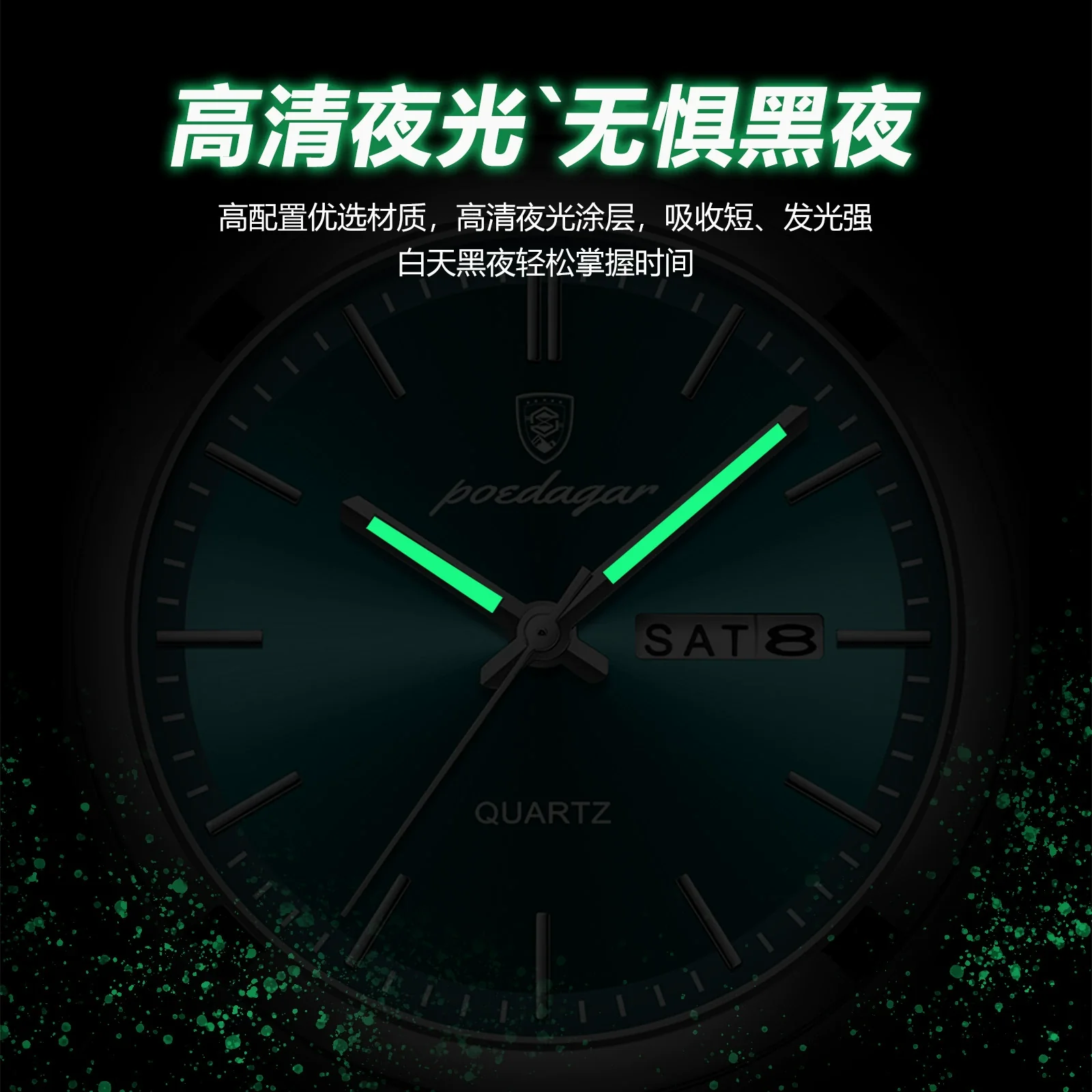 Men's Ultrathin Waterproof Luminous Quartz Watch Stainless Steel Strap Alloy Case Mineral Strengthened Glass Mirror Round Dial Leisure Style - Image 2