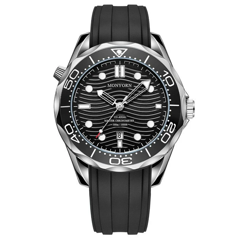 Men's Watch Alloy Case Silicone Strap Round Dial Fashion Seahorse Design - Image 5