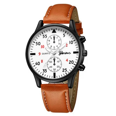 Men's Watch Alloy Stainless Steel Imitation Leather Ordinary Glass Mirror Round Leisure Style - Image 11