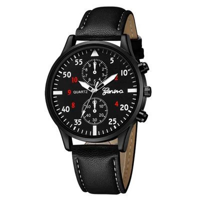 Men's Watch Alloy Stainless Steel Imitation Leather Ordinary Glass Mirror Round Leisure Style - Image 7