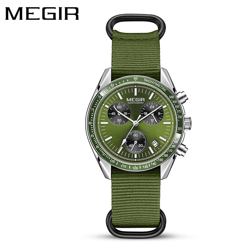 Men's Watch Casual Style Round Dial Alloy Case Stainless Steel Buckle Textile Strap - Image 10