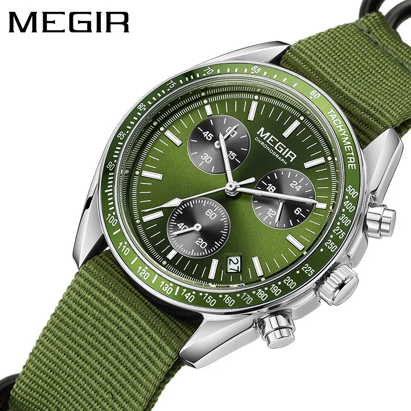 Men's Watch Casual Style Round Dial Alloy Case Stainless Steel Buckle Textile Strap - Image 2