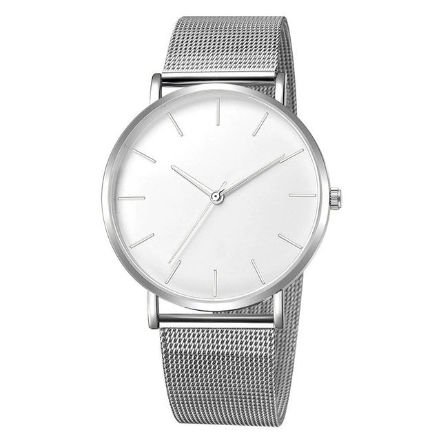 Men's Watches Ultrathin Simple Band Alloy Stainless Steel Belt Round Dial Leisure Style - Image 10