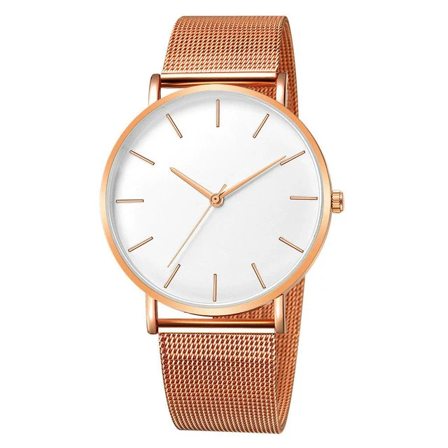 Men's Watches Ultrathin Simple Band Alloy Stainless Steel Belt Round Dial Leisure Style - Image 14