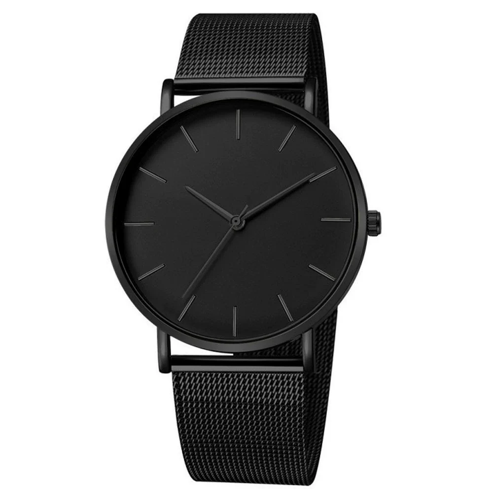 Men's Watches Ultrathin Simple Band Alloy Stainless Steel Belt Round Dial Leisure Style - Image 6