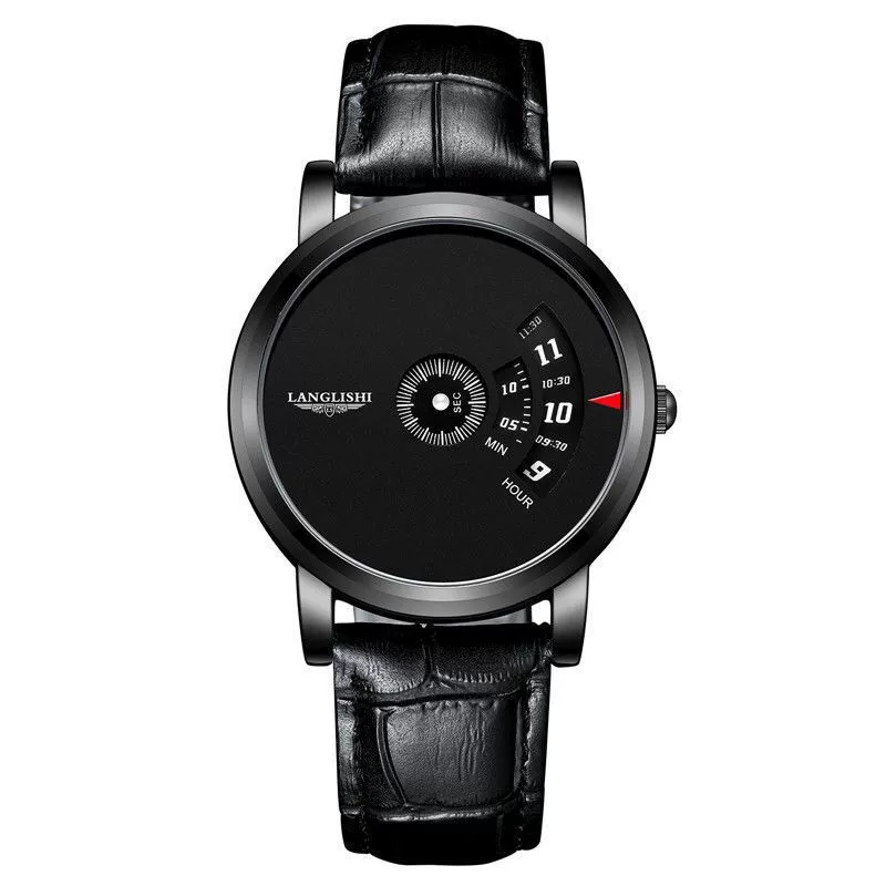 Men's Waterproof Ultrathin Quartz Watch With Stainless Steel Strap Alloy Case And Round Dial - Image 6