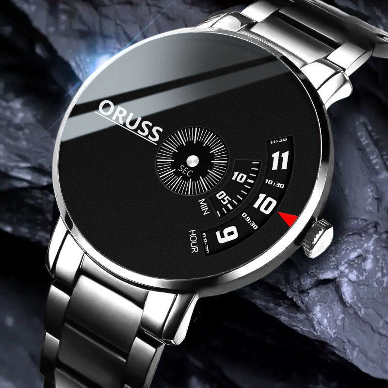 Men's Waterproof Watches Automatic Movement Leisure Style Round Dial Steel Case Mineral Strengthened Glass Mirror - Image 13