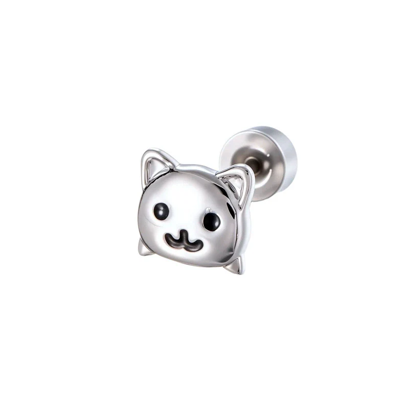 Metal Animal Zodiac Doubleheaded Screw Earrings For Cartilage Piercing Electroplated - Image 6
