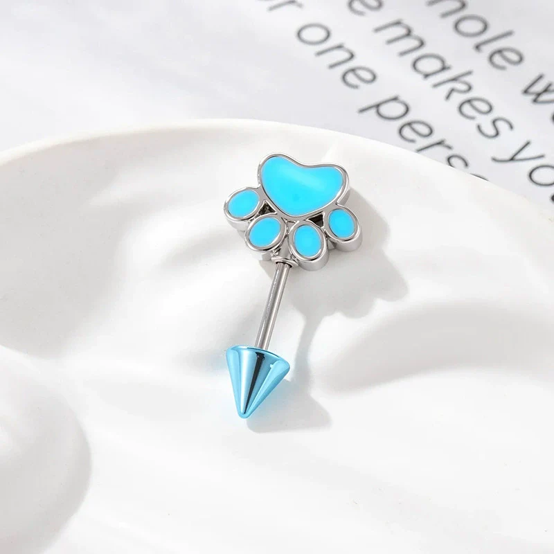 Metal Animal Zodiac Electroplated Cat Claw Cartilage Piercing Jewelry - Image 10