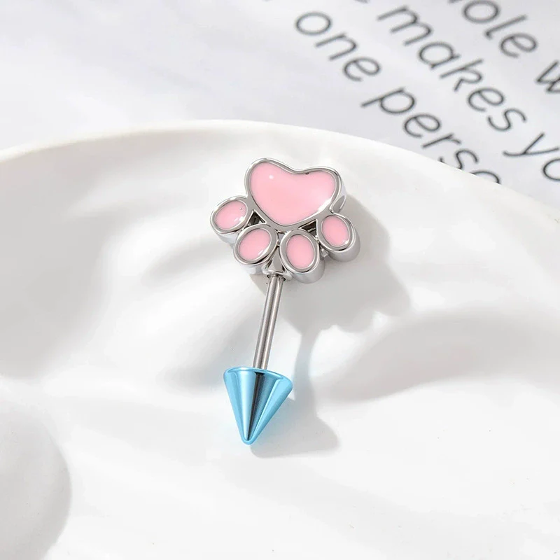 Metal Animal Zodiac Electroplated Cat Claw Cartilage Piercing Jewelry - Image 6