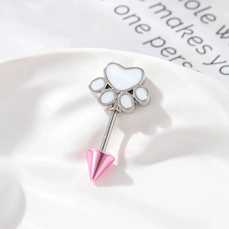 Metal Animal Zodiac Electroplated Cat Claw Cartilage Piercing Jewelry - Image 7