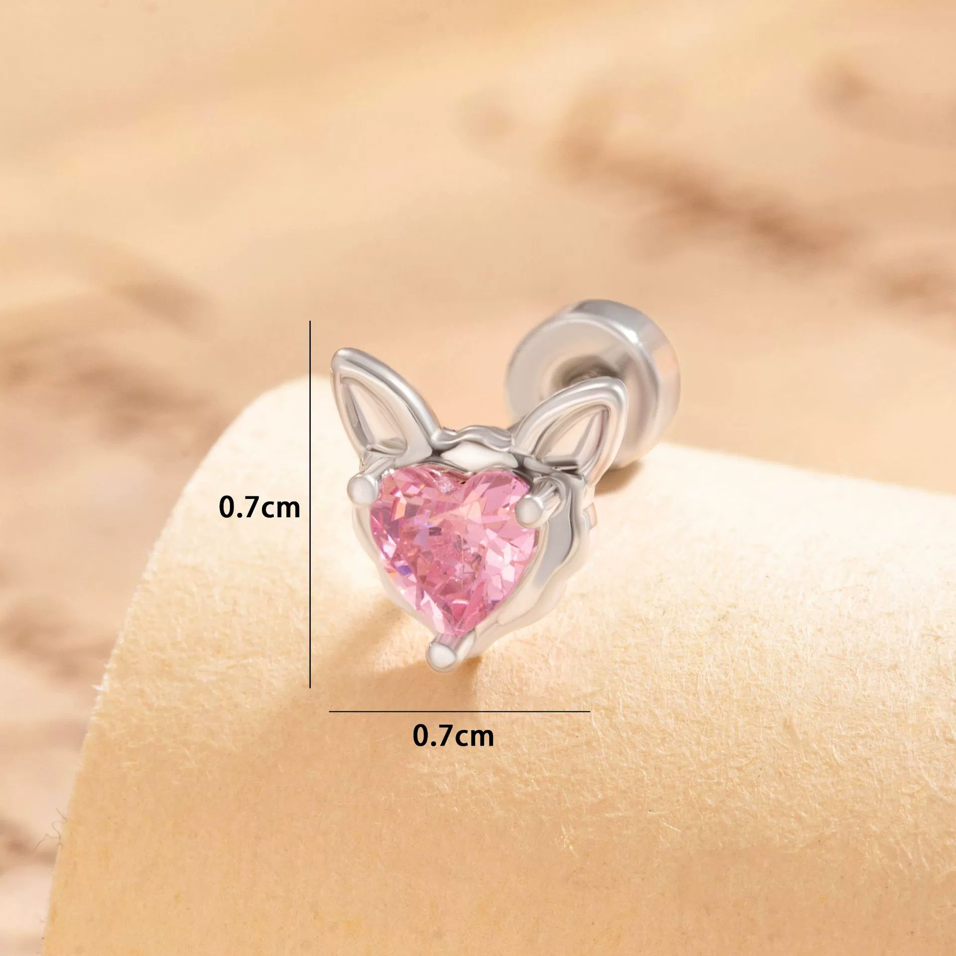 Metal Animals Zodiac Style Electroplated Titanium Steel Girl's Earrings - Image 2