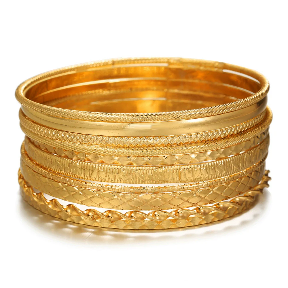 Metal Bohemian Retro Exaggerated Mix And Match Hollow Love Geometric Iron Electroplated Bracelet Jewelry - Image 39