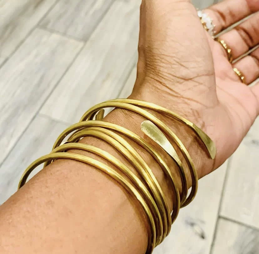 Metal Bohemian Retro Exaggerated Mix And Match Hollow Love Geometric Iron Electroplated Bracelet Jewelry - Image 53