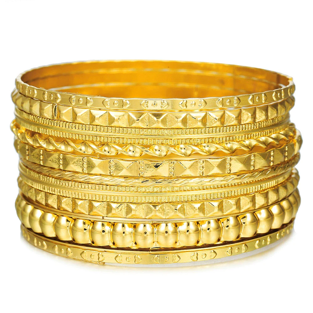 Metal Bohemian Retro Exaggerated Mix And Match Hollow Love Geometric Iron Electroplated Bracelet Jewelry - Image 6