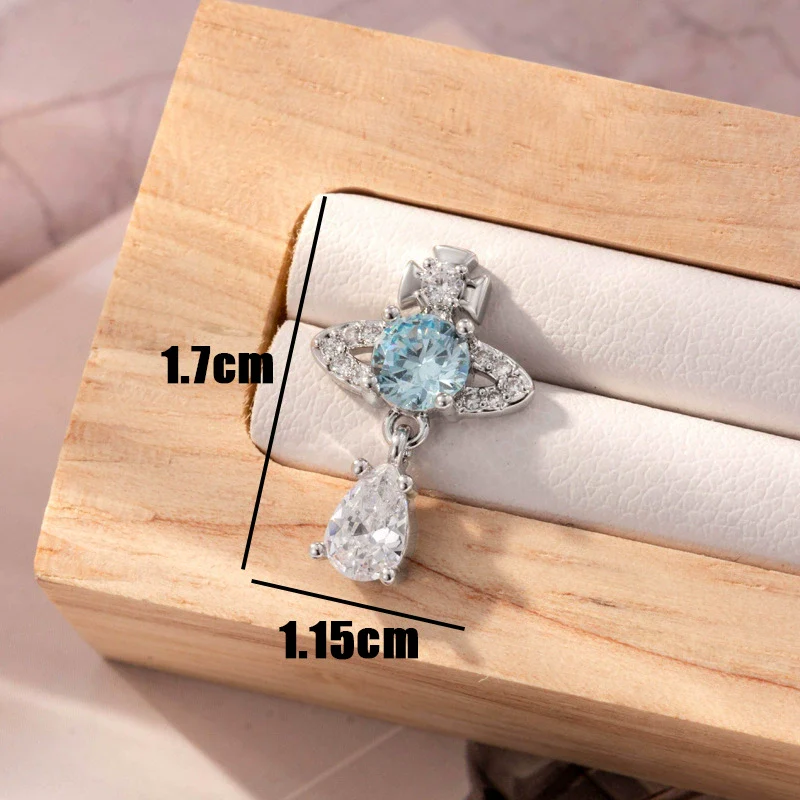 Metal Bow Pattern Electroplated Girls' Earrings - Image 10