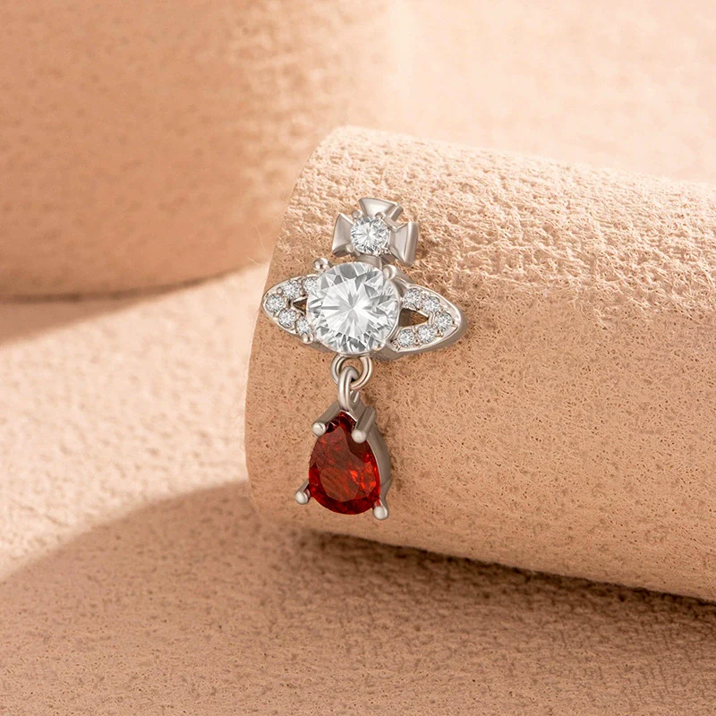 Metal Bow Pattern Electroplated Girls' Earrings - Image 3