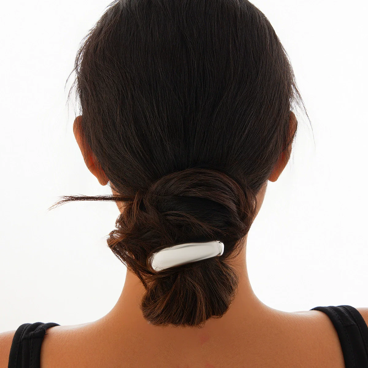 Metal Elastic Hair Ring Geometric Square Female Hair Accessories Alloy Electroplated - Image 20
