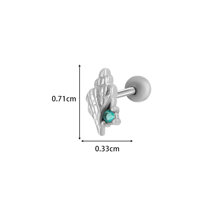 Metal Electroplated Love Bow Spider Conch Flower Style Women's Niche Earrings With Copper Inlaid Zircon - Image 6