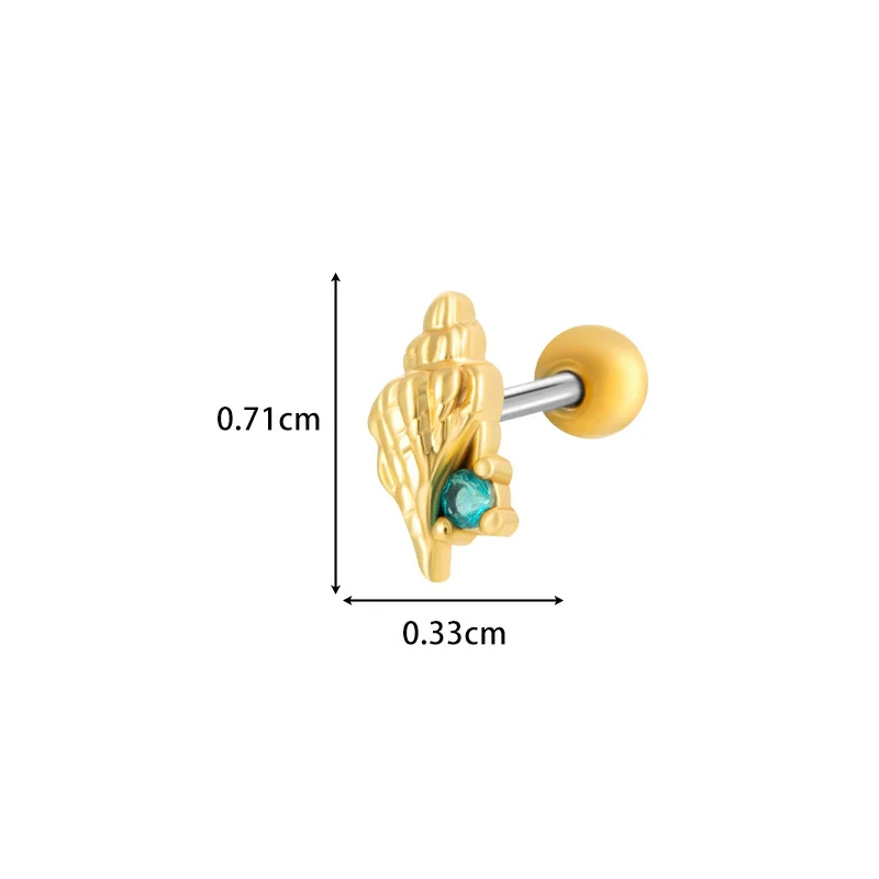 Metal Electroplated Love Bow Spider Conch Flower Style Women's Niche Earrings With Copper Inlaid Zircon - Image 7