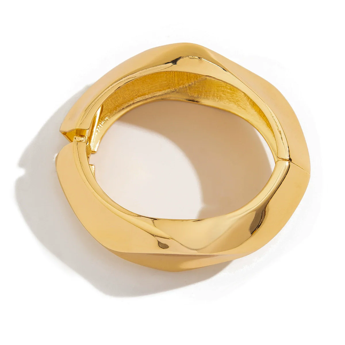 Metal Exaggerated Ins Style Irregular Wave Electroplated Bracelet - Image 5