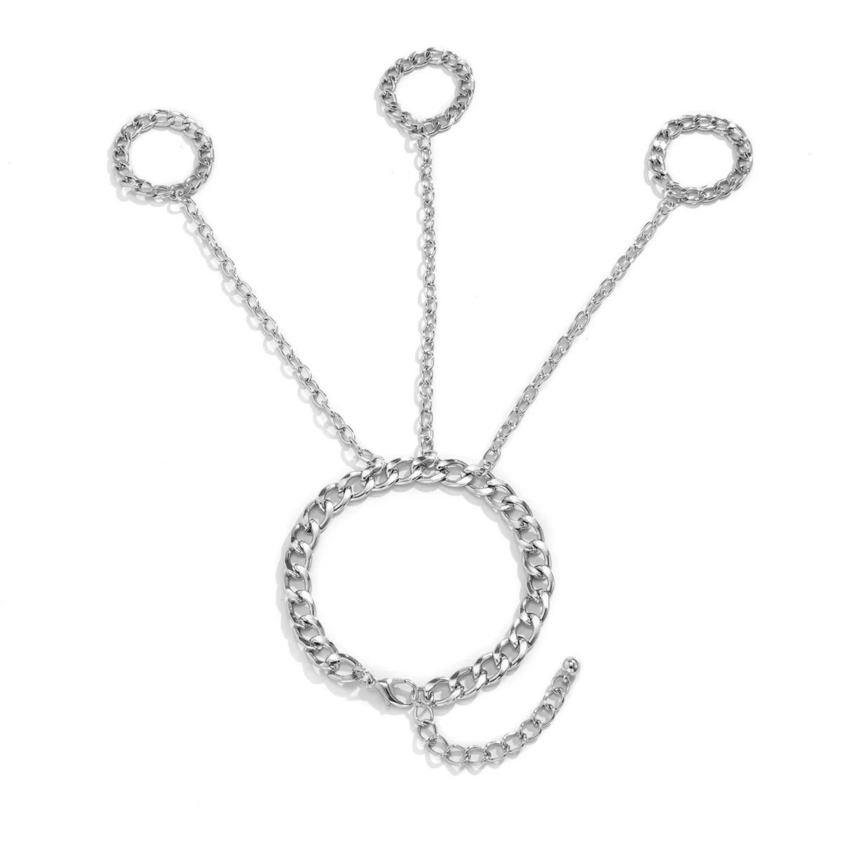 Metal Finger Bracelet For Men Hiphop Exaggerated Street Fashion Geometric Iron - Image 5