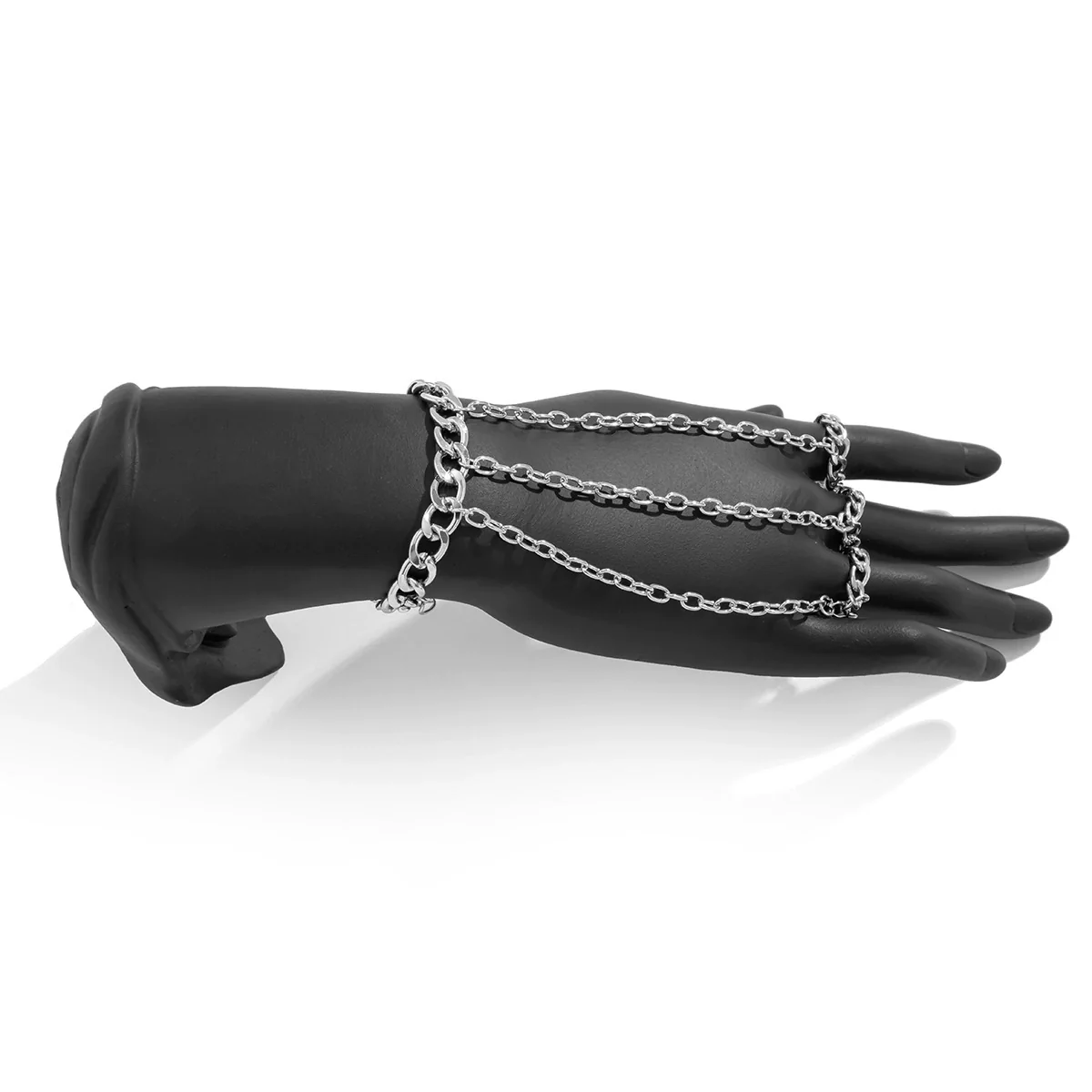 Metal Finger Bracelet For Men Hiphop Exaggerated Street Fashion Geometric Iron - Image 6
