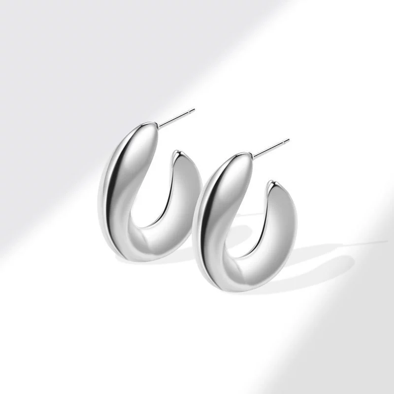 Metal Geometric Copper Earrings With Real Gold Plating - Image 39