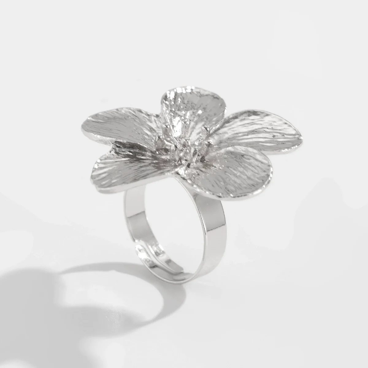 Metal Geometric Hollow Ring Electroplated For Women - Image 13