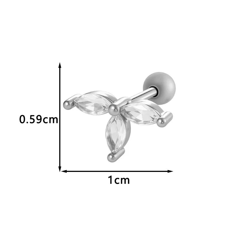 Metal Geometric Style Electroplating Stainless Steel Ear Studs For Women - Image 10
