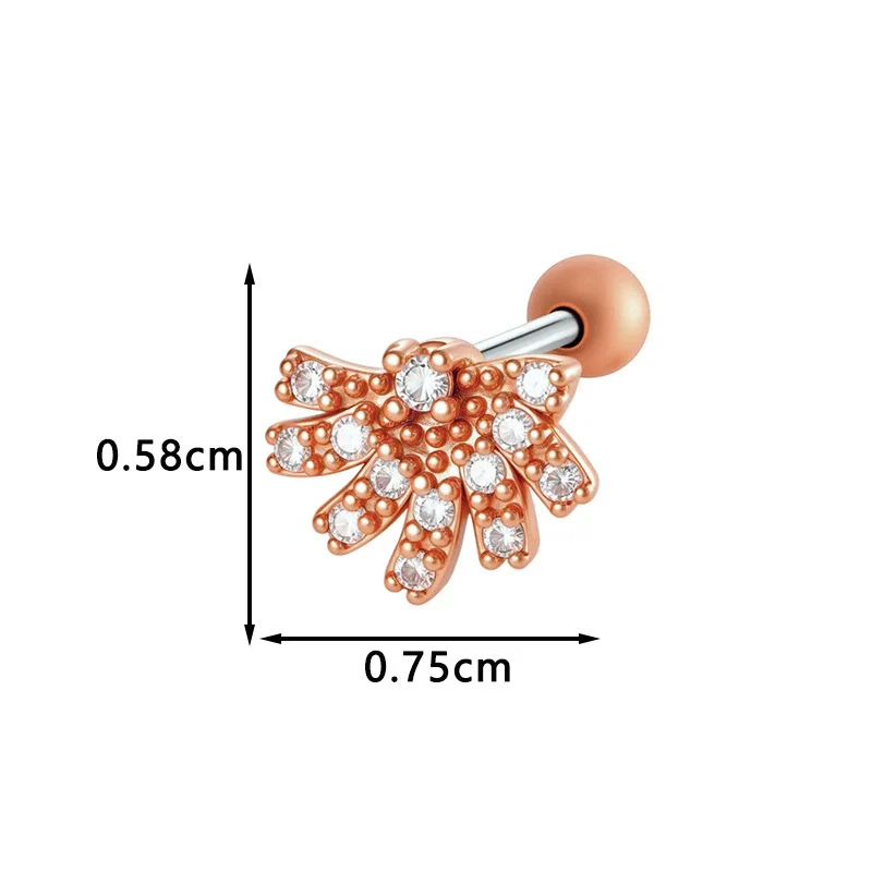 Metal Geometric Style Electroplating Stainless Steel Ear Studs For Women - Image 14