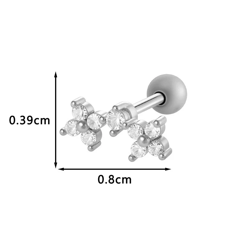 Metal Geometric Style Electroplating Stainless Steel Ear Studs For Women - Image 22