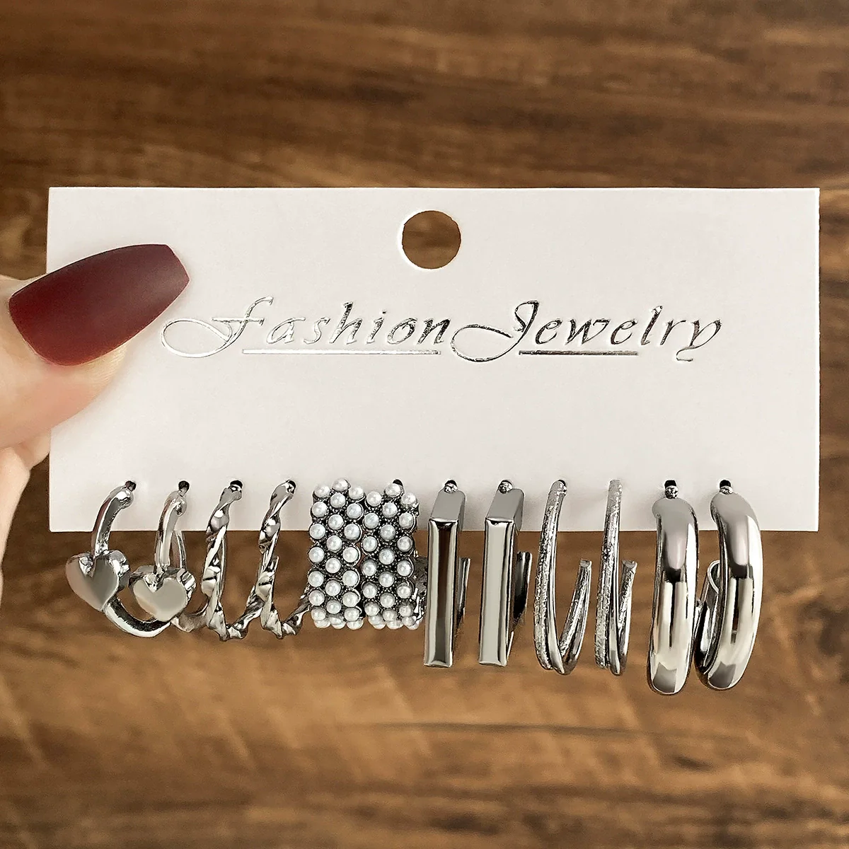 Metal Geometric Twist Chain Earrings Electroplated Minimalist Style For Women - Image 11