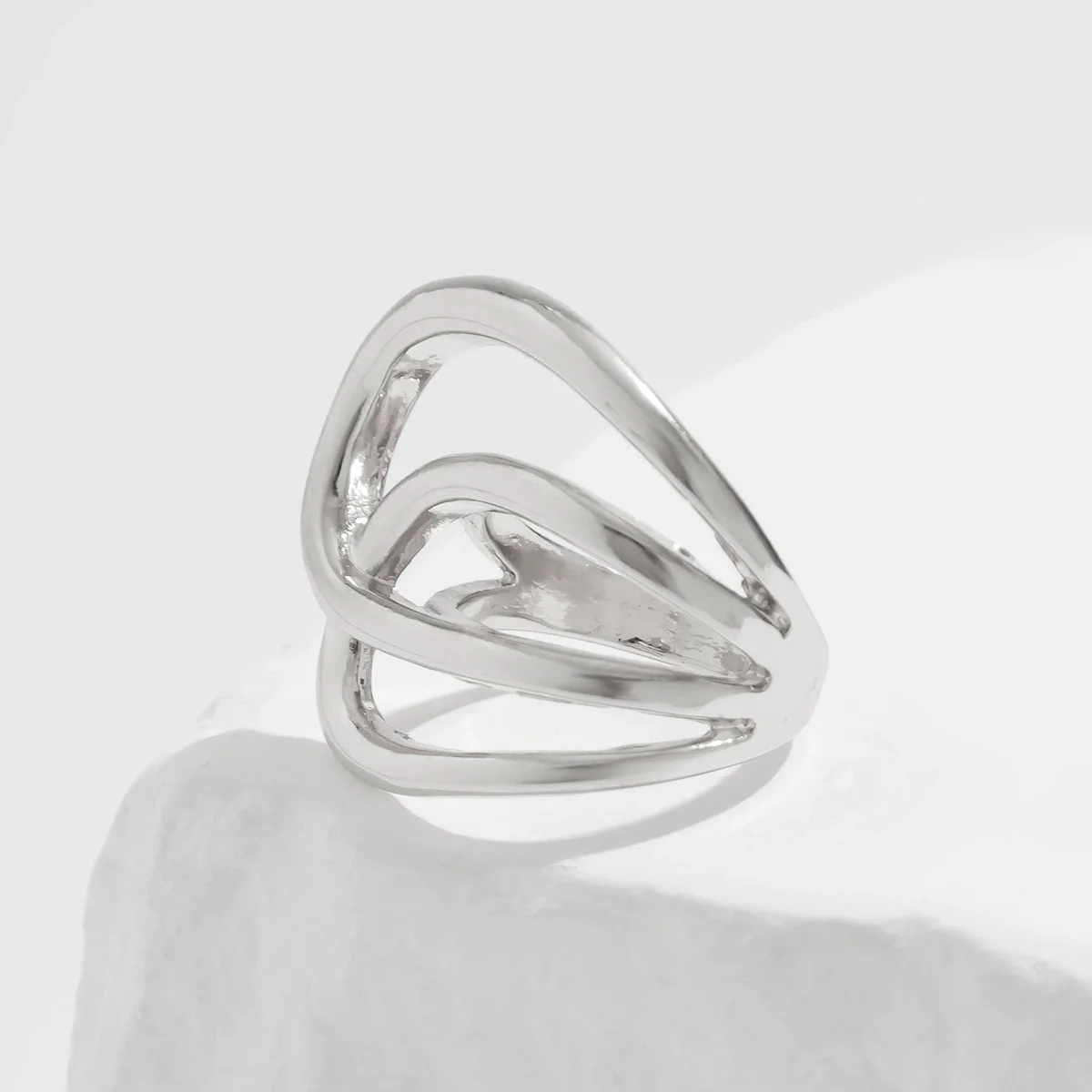 Metal Geometric Water Drops Hiphop Futuresense Electroplated Bracelet For Women - Image 12
