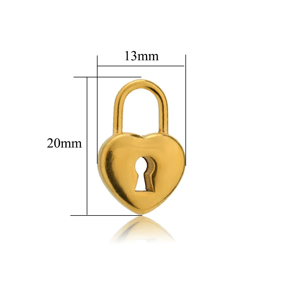 Metal Hollow Love Key Peach Heart Concentric Padlock Pendant Couple Necklace Diy Jewelry Accessories Electroplated - Image 13
