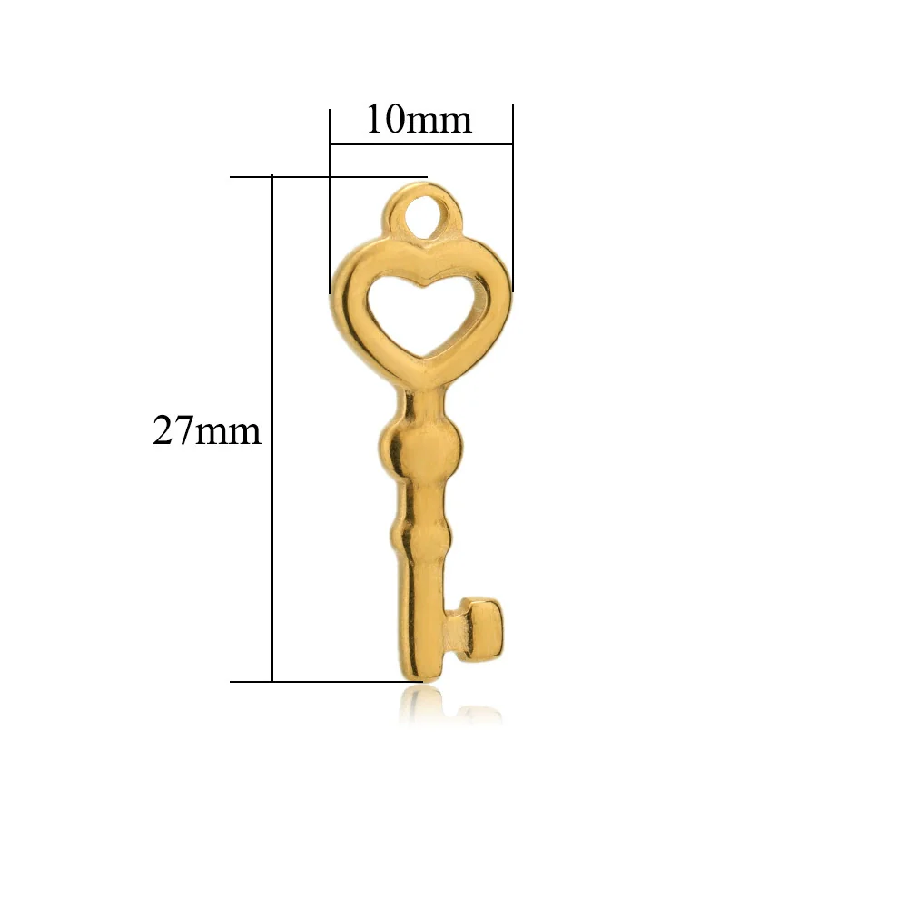 Metal Hollow Love Key Peach Heart Concentric Padlock Pendant Couple Necklace Diy Jewelry Accessories Electroplated - Image 6