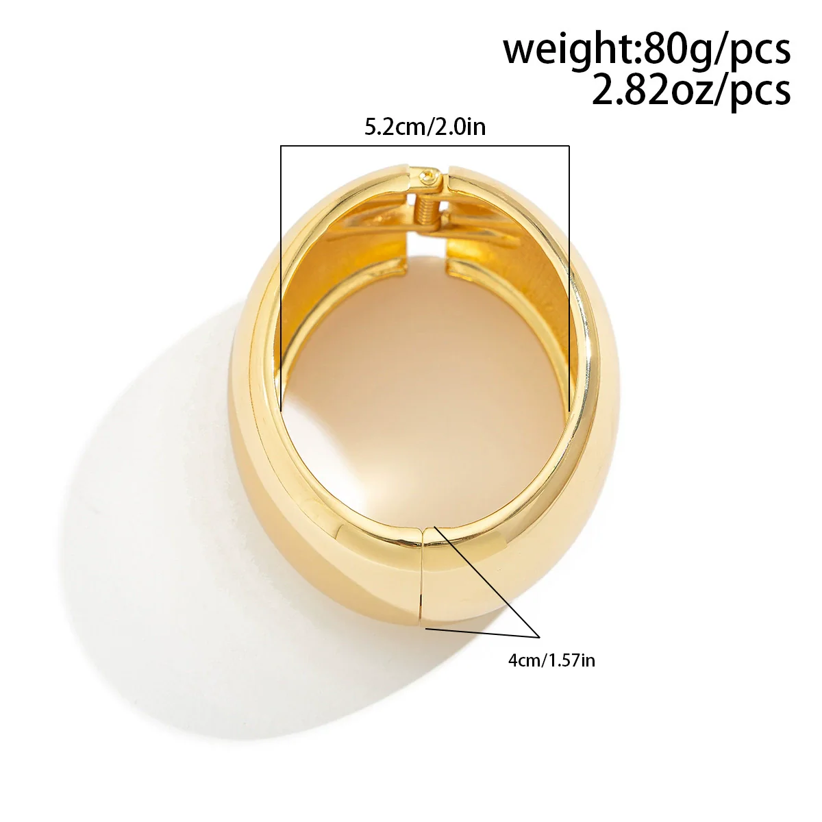 Metal Imitation Pearl Bracelet With Irregular Lines Electroplating Design - Image 7