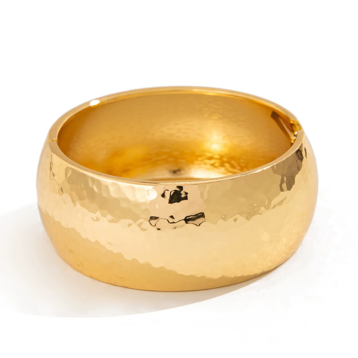 Metal Ins Style Geometric Electroplated Wide Bracelet - Image 5
