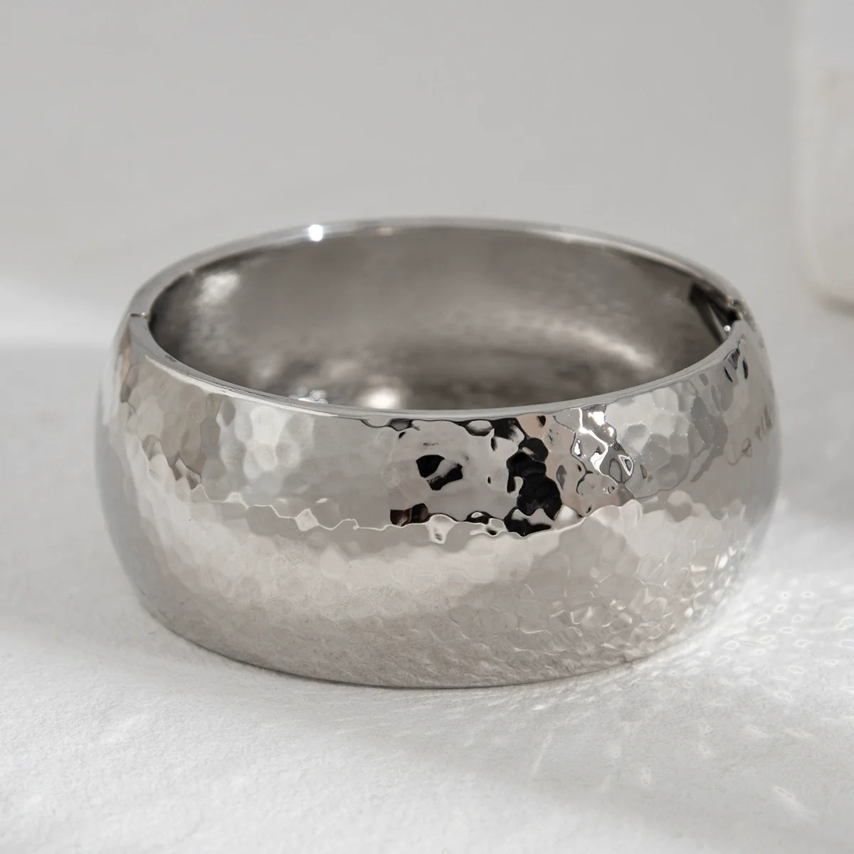 Metal Ins Style Geometric Electroplated Wide Bracelet - Image 7