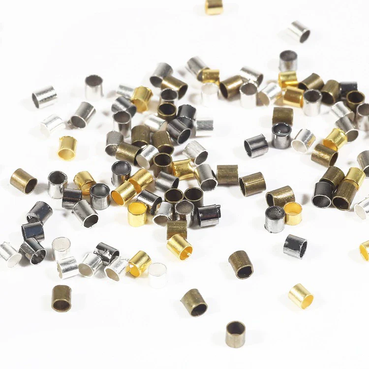 Metal Jewelry Accessories Copper Positioning Tube Necklace Earrings With Electroplating Treatment - Image 3