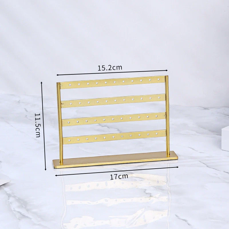 Metal Jewelry Rack T Shape Splicing Earrings For Studio Shooting Display - Image 8