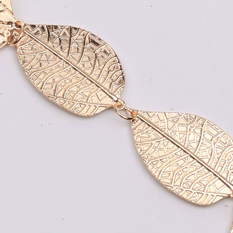 Metal Leaf Belt Waist Chain Female Dress Accessories - Image 2