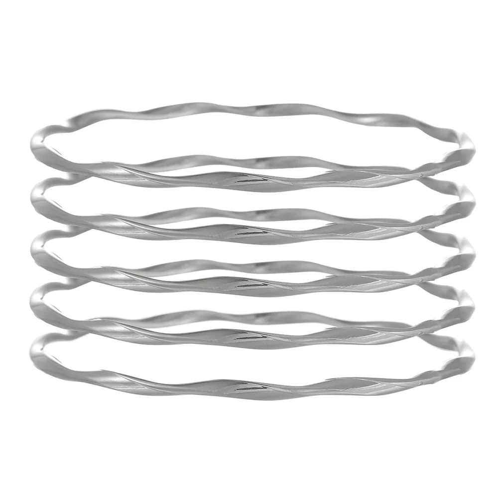 Metal Open Bracelet Iron Alloy Geometric Electroplated For Women And Unisex - Image 40